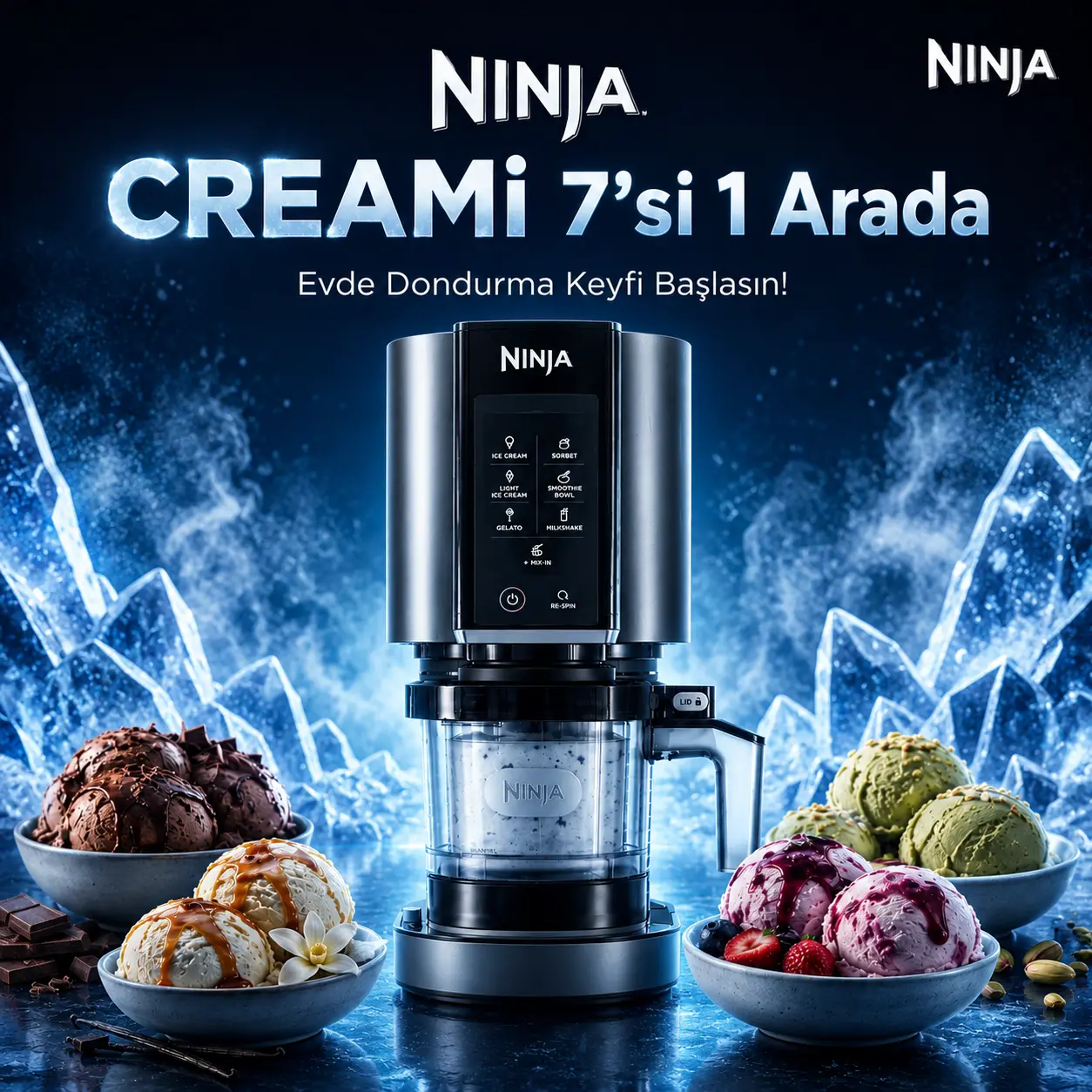 Kıbrıs Ninja Dondurma Makinesi Kıbrıs Ninja Dondurma Makinesi