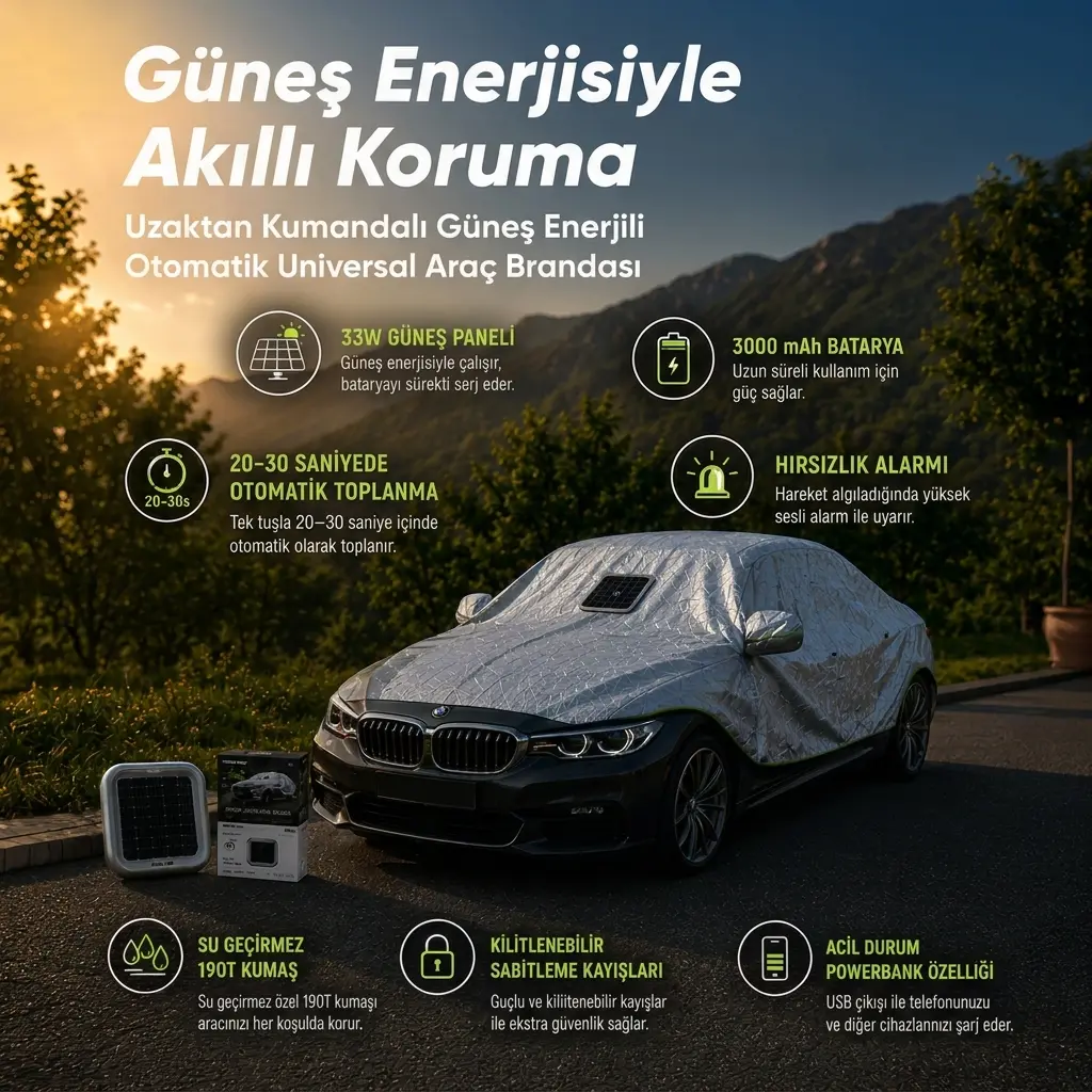 Kıbrıs Uzaktan Kumandalı Araç Brandası Kıbrıs Uzaktan Kumandalı Araç Brandası