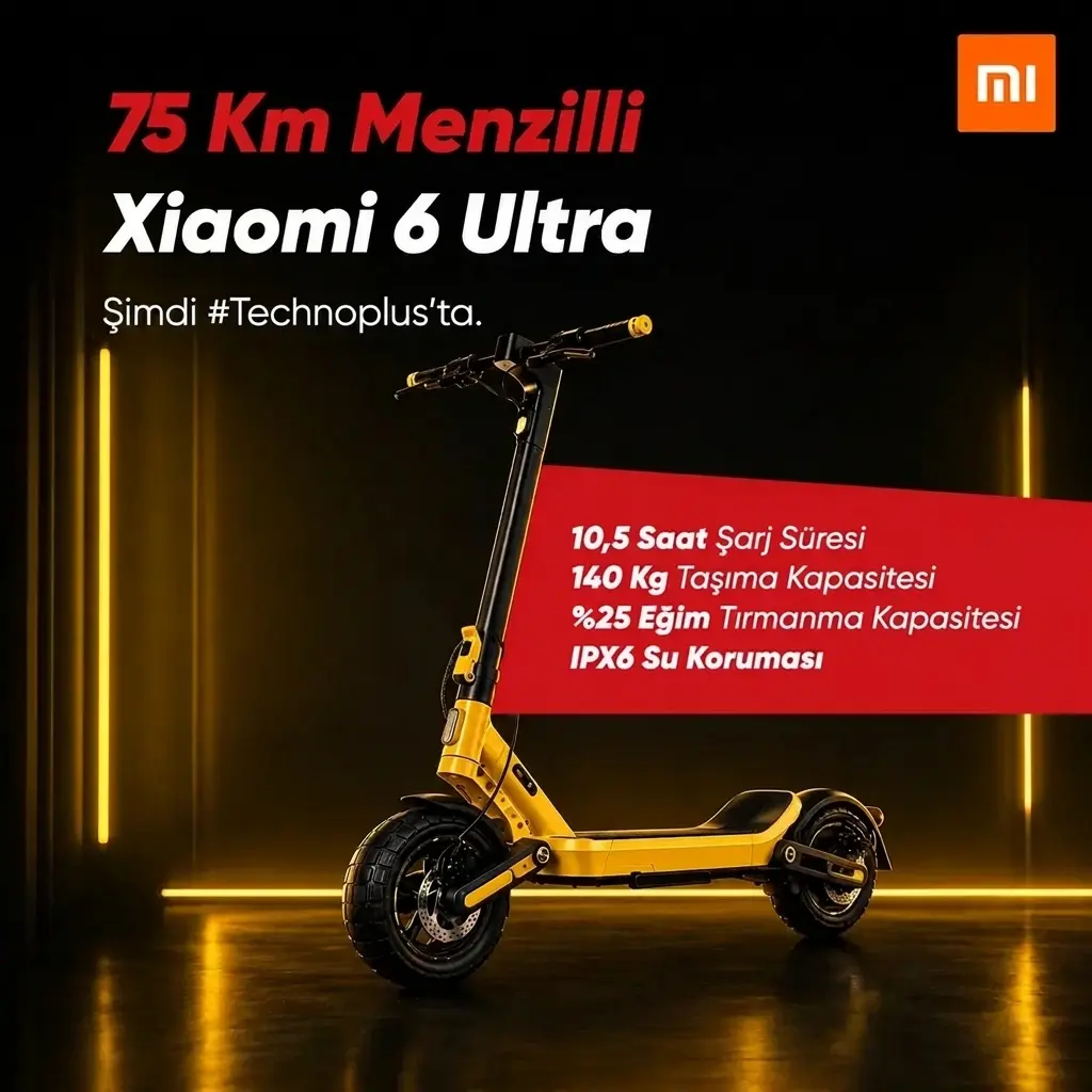 Kıbrıs Elektrikli Scooter Xiaomi 6 Ultra Kıbrıs Elektrikli Scooter Xiaomi 6 Ultra